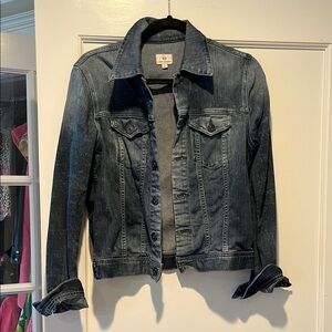 Ag Adriano Goldschmied Blue Jean Jacket Classic Tailored Design